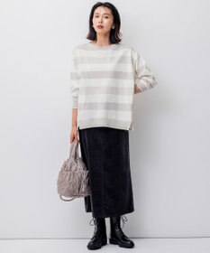 23区 S 【洗える】23区DENIM ベルベットストレッチ Aライン スカート