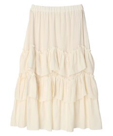 earth music&ecology ランダムティアードボリュームスカート