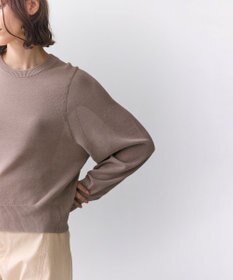 BEIGE， ARSENOPY / コットンドライタッチクルーネックニット
