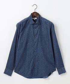 JOSEPH ABBOUD 【ソフトな着心地/I単品羽織にも】 コーデュロイフラワープリント シャツ