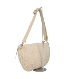 INTER-CHAUSSURES 【ANDREA CARDONE】レザーストラップボアショルダーバッグ