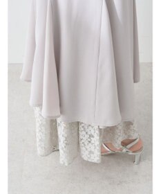 earth music&ecology レースヘムスカート