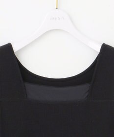 ANY SIS 【洗える】シアーコンビスクエアネック タンクトップ
