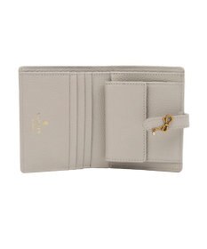 LANVIN en Bleu リュバン コンパクト二つ折り財布