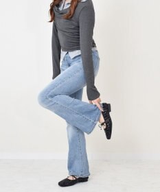 Bridget Birkin 【Bridget Birkin】ツイードスパンコールリボンパンプス