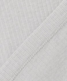 ANY L ウール混リブタートルネックカットソー