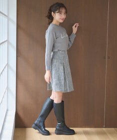 Feroux 【洗える】レタードロゴ プルオーバーニット