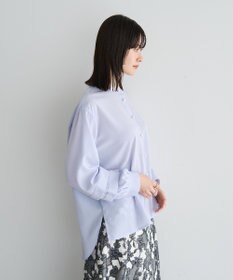 YECCA VECCA 2way裾アレンジパール釦ブラウス