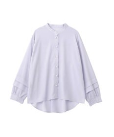 YECCA VECCA 2way裾アレンジパール釦ブラウス