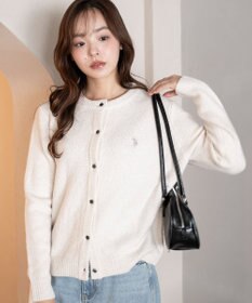 WEGO 【WEB限定/25年秋冬新作】別注USPOLO微起毛カーデ