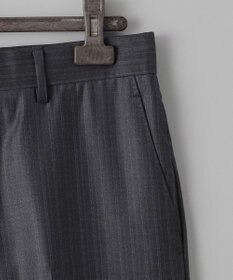 GOTAIRIKU シワになりにくい【御幸毛織/みゆきけおり】Superio160 スーツ_グレーストライプ