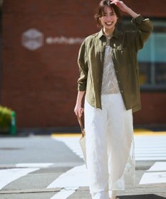 23区 L 【見上愛さん着用/Oggi掲載/接触冷感】23区DENIM サマー ストレート ワイド パンツ