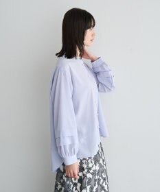 YECCA VECCA 2way裾アレンジパール釦ブラウス