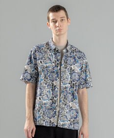 JOSEPH HOMME 新柄【洗える】メキシカントロピカルプリント　半袖レギュラーカラーシャツ