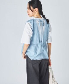 OP／FILA 【Ocean Pacific】Vネックレースビスチェ