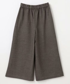 ANY 【洗濯機可/ウエストゴム】ライトツイードワイドパンツ