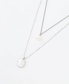 ANY SIS メタルコイン2連 ネックレス