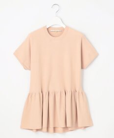 自由区 【XSサイズ～/洗える】クレープストレッチペプラム ニット