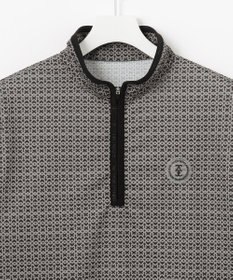 23区GOLF 【MEN】サンベールメッシュ モノグラムハーフジップ