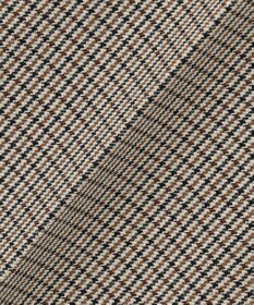 自由区 【撥水加工・洗える】TRギャバチェック柄テーパード パンツ