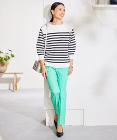 自由区 【接触冷感・UVカット・吸水速乾】シェルタリングオックステーパード パンツ