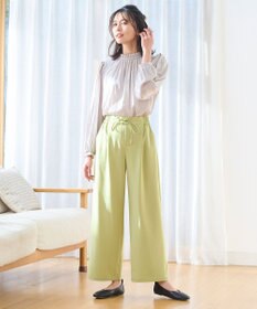 ANY 【ウエストゴム】イージケア美脚パンツ ワイド