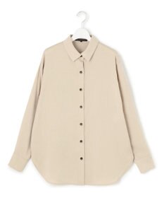 23区 L 【見上愛さん着用/Oggi10月号掲載/洗える】スエーディーサテン シャツ