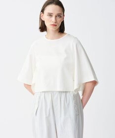 uncrave ダブルフェイスジャージー ハンカチスリーブトップス