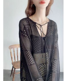 Green Parks ２ＷＡＹ透かし編みニットプルオーバー