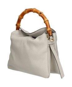 INTER-CHAUSSURES 【LORISTELLA】バンブーハンドルソフトレザーハンドバッグ