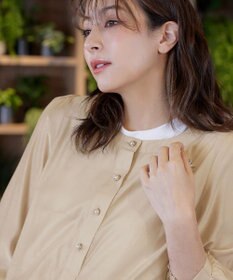 Tiaclasse パールボタンシアーブルゾン