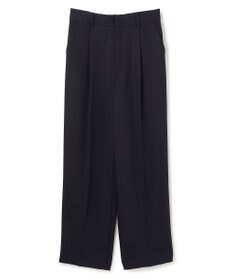 UNFILO L 【ウエストゴム】ドライダブルクロス タックテーパードパンツ