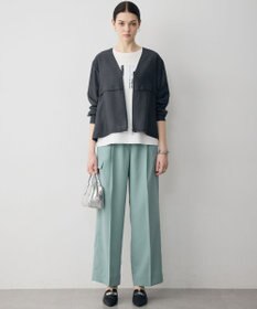 ICB 【WEB限定カラーあり】 リヨセルナイロンワッシャー Vネックブルゾン