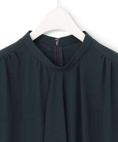 ICB 【洗える】 Back Satin Amunzen フリルブラウス