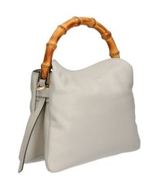 INTER-CHAUSSURES 【LORISTELLA】バンブーハンドルソフトレザーハンドバッグ