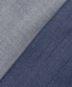 J.PRESS LADIES 【洗える】セルロースシャンブレー ノーカラー デニム ジャケット