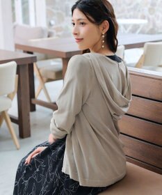 Tiaclasse L 【小倉優子さん着用】【洗える】サマーニットショートパーカー