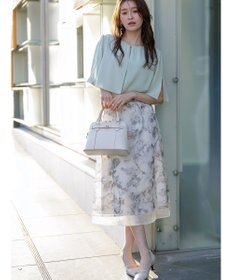 ANY SIS 【洗える】ケープフレアスリーブ ブラウス