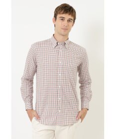 DAKS コットンミニチェックシャツ