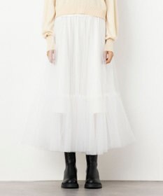 NAVE 【Nave・洗える】チュールフレアースカート