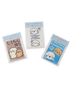 Mother garden しろたん ステッカー 5×7cm 3枚セット 《【A】しろたん柄 3枚セット》 《【B】しろたん＆らっこいぬ 3枚セット》