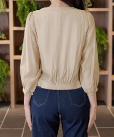 Tiaclasse パールボタンシアーブルゾン