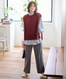 ANY スタンドネックブラウス