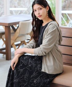 Tiaclasse L 【小倉優子さん着用】【洗える】サマーニットショートパーカー