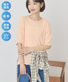 AMERICAN HOLIC 【先行予約】【マルチ機能】配色ステッチルーズTシャツ