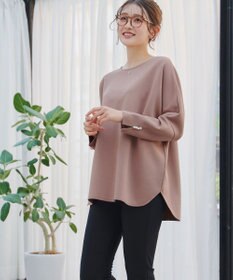 Tiaclasse L 【洗える】袖パールドルマントップス