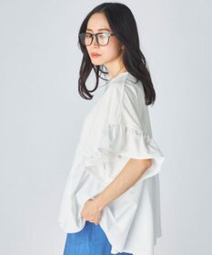 OP／FILA 【Ocean Pacific】らくティブ｜ティアード袖フレアカットソー