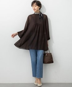 23区 【洗える】シアービエラ チュニック ブラウス