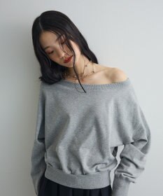 Green Parks オフショルスウェット