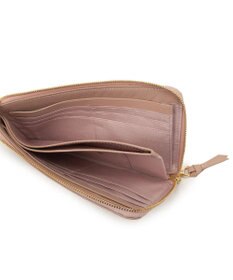 LANVIN en Bleu ペアル 薄マチLファスナー長財布